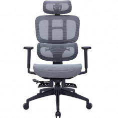 Крісло офісне Officepro Skyline Footrest Black/Dark Gray (OC750-B-DG-DG)
