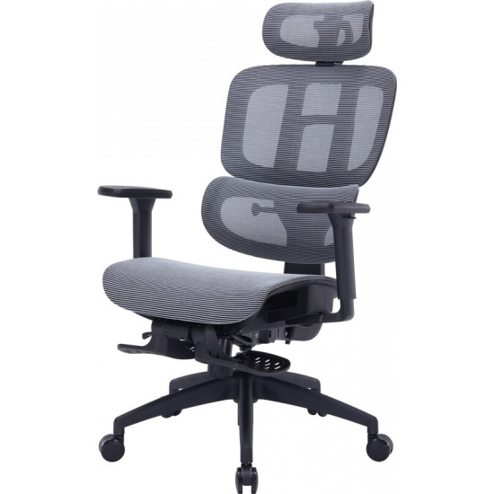 Крісло офісне Officepro Skyline Footrest Black/Dark Gray (OC750-B-DG-DG)