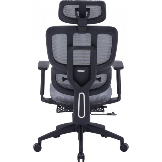 Крісло офісне Officepro Skyline Footrest Black/Dark Gray (OC750-B-DG-DG)