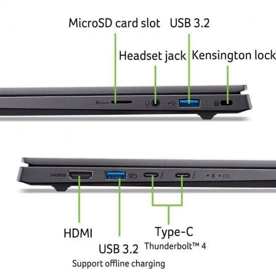Ноутбук Acer Swift X 14 SFX14-73G-761L (NX.J83EU.003) Gray