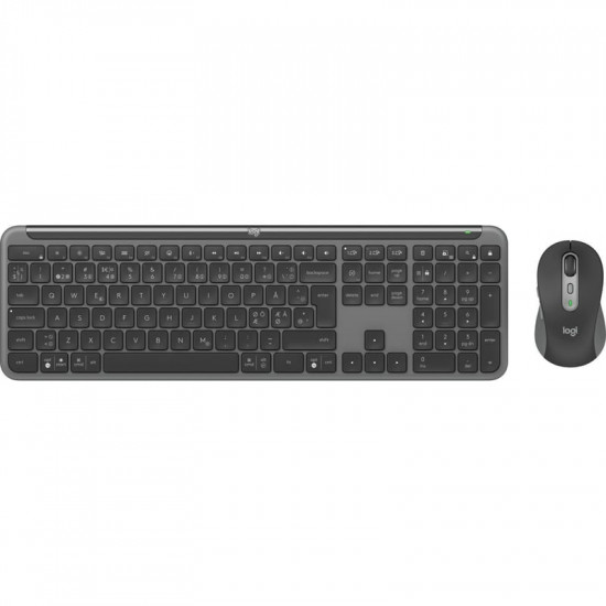 Комплект (клавіатура, миша) бездротовий Logitech Signature Slim Combo MK950 Graphite (920-012490)