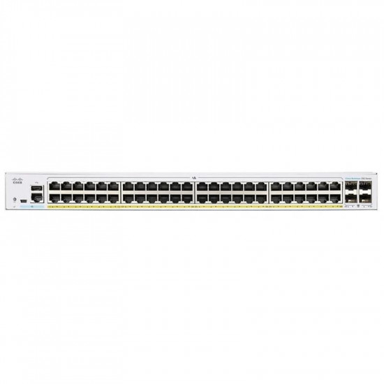 Комутатор Cisco Business CBS220-48P-4G-EU (48xGE PoE, 4xSFP, 382 Вт, Smart)