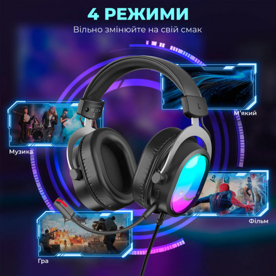 Гарнітура Fifine H16 7.1 Black RGB