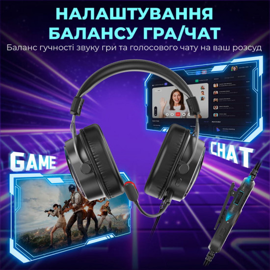 Гарнітура Fifine H16 7.1 Black RGB