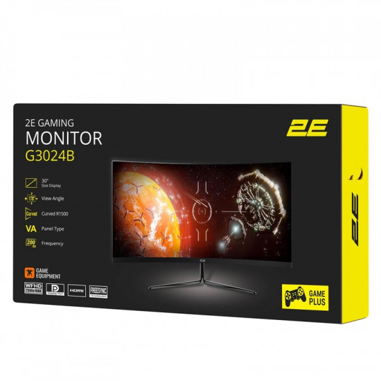Монітор 2E 30" G3024B (2E-G3024B-01.UA) VA Black Curved 200Hz