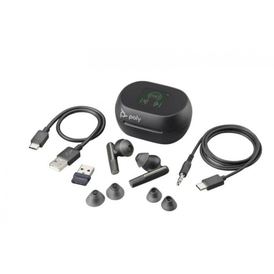 Bluetooth-гарнітура Poly Voyager Free 60+ Earbuds + BT700A + TSCHC Black (7Y8G3AA)