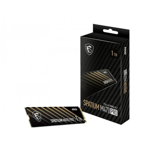 Накопичувач SSD 1TB MSI Spatium M470 Pro M.2 2280 PCIe 4.0 x4 NVMe 3D NAND TLC (S78-440L0J0-P83)
