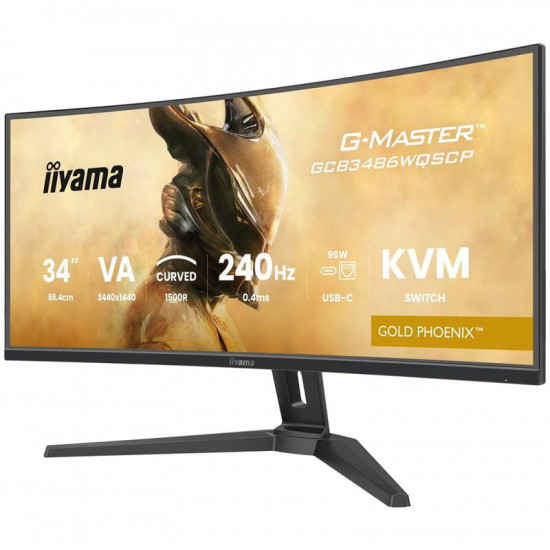 Монітор Iiyama 34" G-Master GCB3486WQSCP-B1 VA Black 240Hz Curved