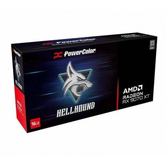 Відеокарта AMD Radeon RX 9070 XT 16GB GDDR6 Hellhound PowerColor (RX9070XT 16G-L/OC)