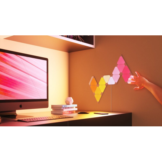 Додаткові панелі Nanoleaf Shapes Mini Triangles Apple HomeKit, 10 шт. (NL48-1001TW-10PK)