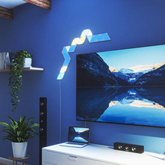 Додаткові панелі Nanoleaf Shapes Mini Triangles Apple HomeKit, 10 шт. (NL48-1001TW-10PK)