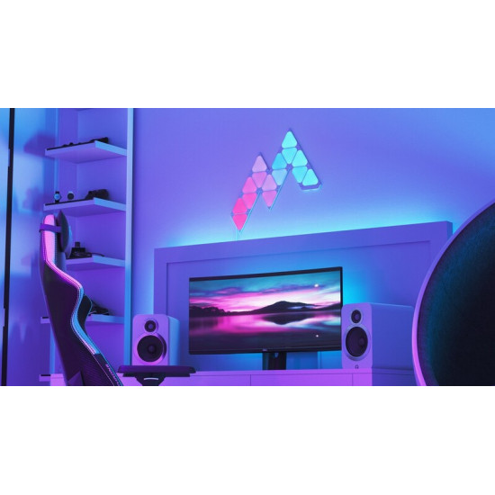 Додаткові панелі Nanoleaf Shapes Mini Triangles Apple HomeKit, 10 шт. (NL48-1001TW-10PK)