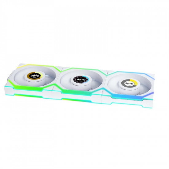 Вентилятор Lian Li Uni Fan SL Wireless LCD 120-3 Reverse White (G99.12RSLLCD1W3W.00)