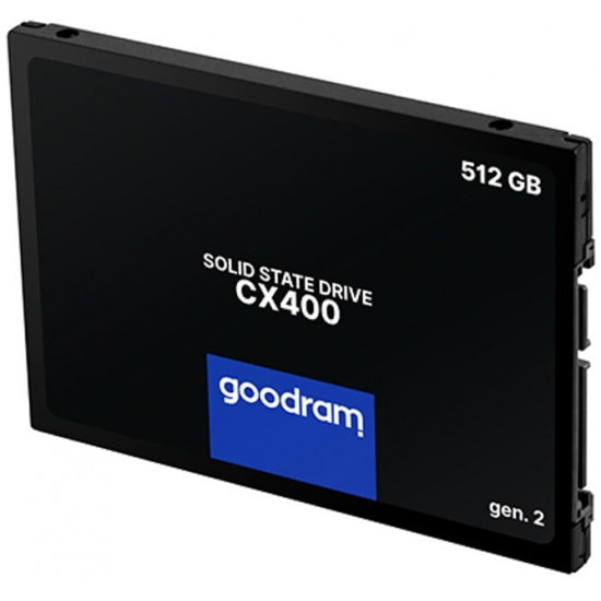 Накопичувач SSD  512GB Goodram CX400 Gen.2 2.5" SATAIII 3D TLC (SSDPR-CX400-512-G2)