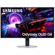 Монітор Samsung 32" Odyssey G8 G81SF (LS32FG812SIXUA) OLED Silver 240Hz