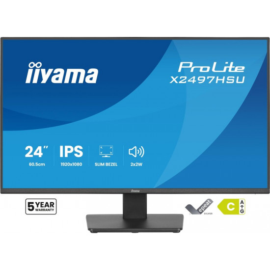 Монiтор Iiyama 23.8" ProLite X2497HSU-B1 IPS Black 120Hz