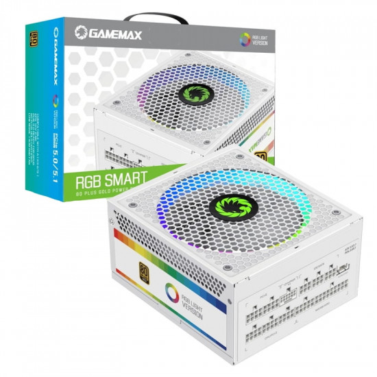 Блок живлення GameMax RGB 850 Pro 850W White