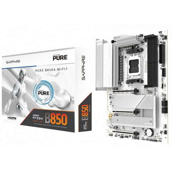 Материнська плата Sapphire B850A Pure WiFi Socket AM5
