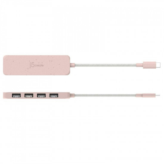 USB-хаб J5create 4 USB-A Red (JCH341ER-N)