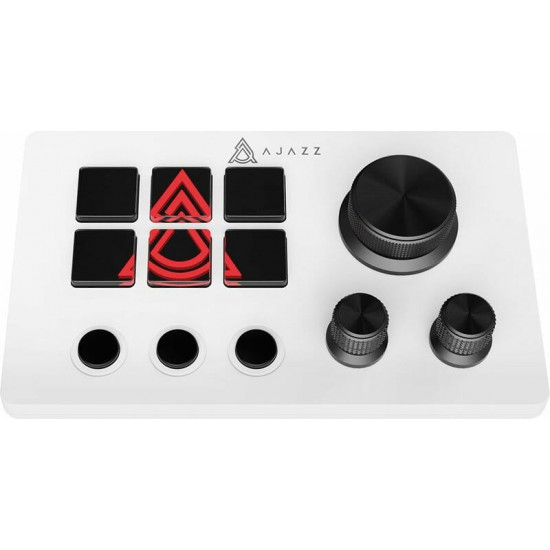Контролер для стримінгу Ajazz AKP03E USB White