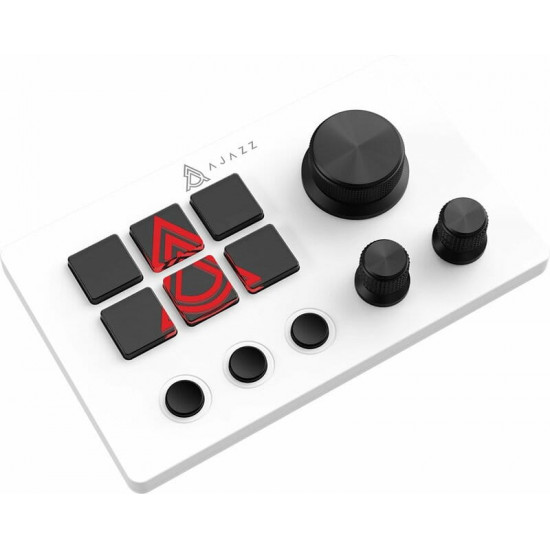 Контролер для стримінгу Ajazz AKP03E USB White