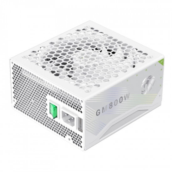 Блок живлення GameMax GM 800B WH Fully-modular New 800W White