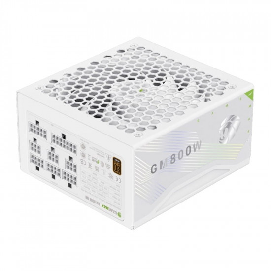 Блок живлення GameMax GM 800B WH Fully-modular New 800W White