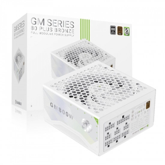 Блок живлення GameMax GM 800B WH Fully-modular New 800W White
