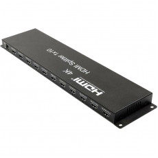 Сплітер PowerPlant (CA912506) HDMI - 10xHDMI, чорний