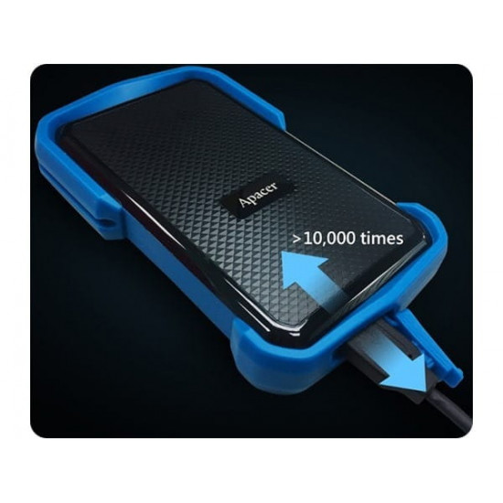 Зовнішній жорсткий диск 2.5" USB 1.0TB Apacer Apacer AC631 Black/Blue (AP1TBAC631U-1)