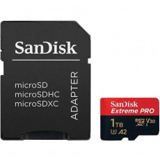 Карта пам`ятi MicroSDXC 1TB UHS-I R200/W140MB/s SanDisk Extreme Pro V30 U3 + SD Adapter (SDSQXCD-1T00-GN6MA)