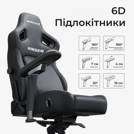 Крісло для геймерів Anda Seat Kaiser 4 V2 Size XL PVC Purple (AD12YDDC-XLL-20-V-PV/C-03)