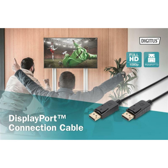 Кабель Digitus DisplayPort - DisplayPort (M/M), 15 м, Black (AK-340100-150-S)