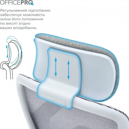 Крісло офісне Officepro Wave OC670-G-G-G Grey