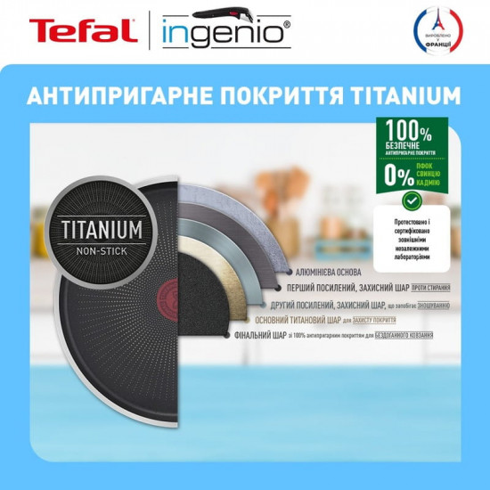 Набір посуду Tefal Ingenio Easy Cook&Clean 10 предметів (L1539053)