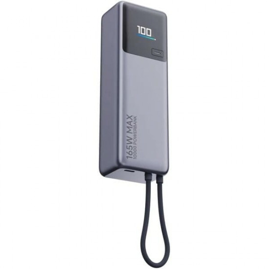 Універсальна мобільна батарея Xiaomi 10000mAh 165W Integrated Cable Grey (BHR9361GL)