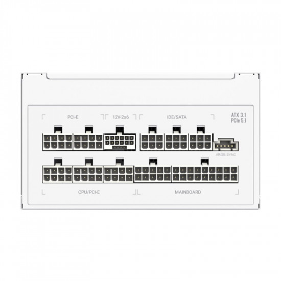 Блок живлення GameMax RGB Pro 1300P 1300W White
