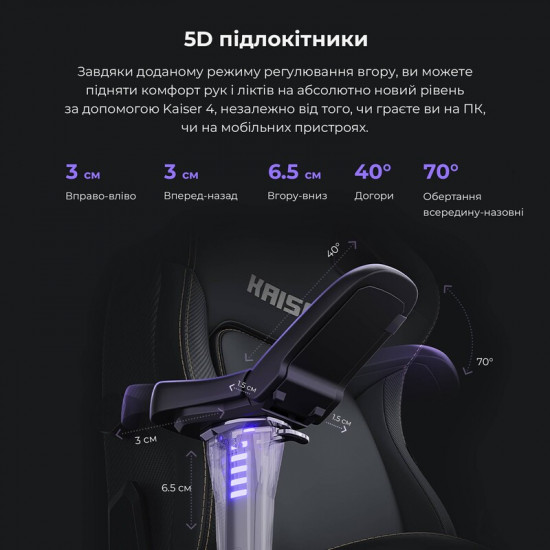Крісло для геймерів Anda Seat Kaiser 4 Size L Brown (AD12YDDC-L-20-K-PV/C)