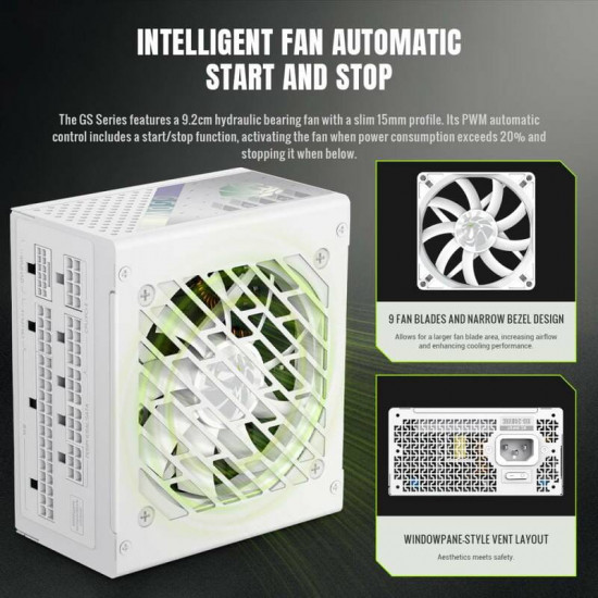 Блок живлення GameMax GS 650G V25 White 650W