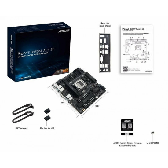 Материнська плата Asus Pro WS B850M-ACE SE Socket AM5