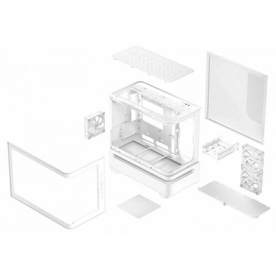 Корпус Asus Prime AP202 ARGB Tempered Glass White без БЖ (90DC00P3-B19000)