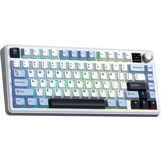 Клавіатура бездротова Aula F75 Max White (6978080501158)