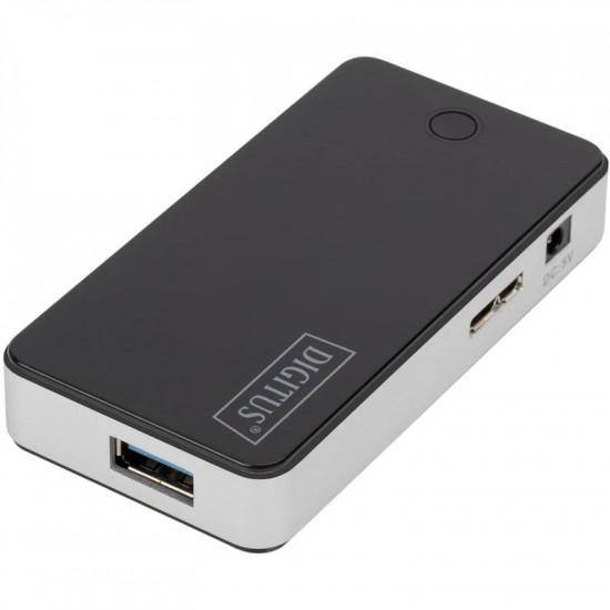 Концентратор USB 3.0 Digitus, 4xUSB3.0, 1.2 м (DA-70231)