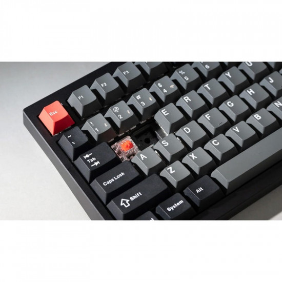 Клавіатура бездротова Lemokey P1 Pro Keychron Super Brown Switch UA Carbon Black (P1P-M3-UA)