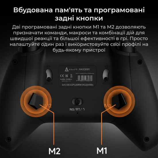 Геймпад Ajazz GP100S RGB Black