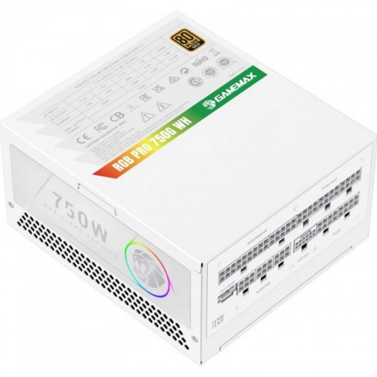 Блок живлення GameMax RGB Pro 750G 750W White