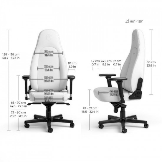 Крісло для геймерів Noblechairs Icon White Edition (NBL-ICN-PU-WED)