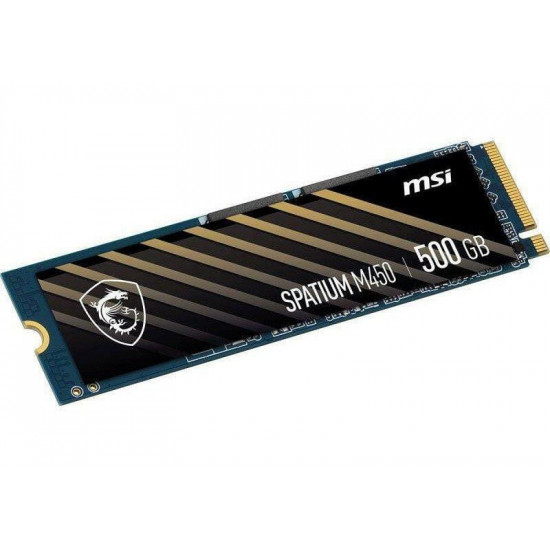 Накопичувач SSD  500GB MSI Spatium M450 V1 M.2 2280 PCIe 4.0 x4 NVMe 3D NAND TLC (S78-440K380-P83)