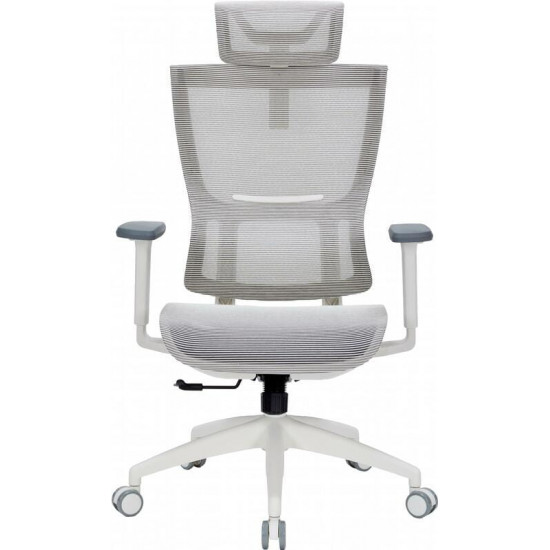 Крісло офісне Officepro Elegant OC660-W-LG-LG White/Light Gray