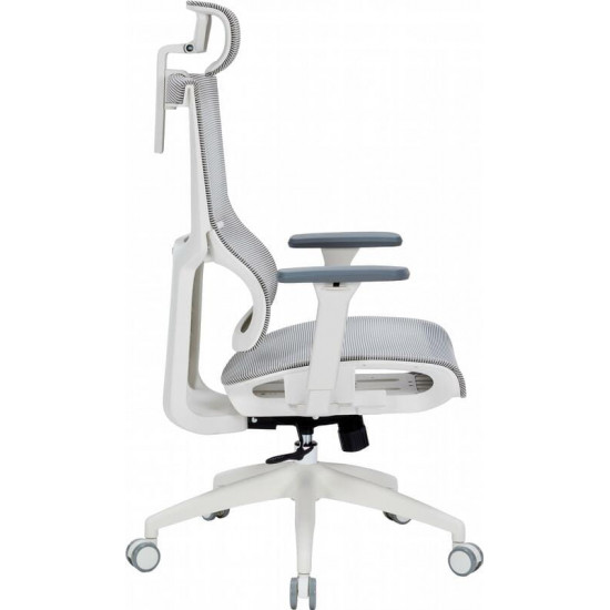Крісло офісне Officepro Elegant OC660-W-LG-LG White/Light Gray